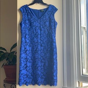 Ralph Lauren beautiful crochet dress size 12✨💙